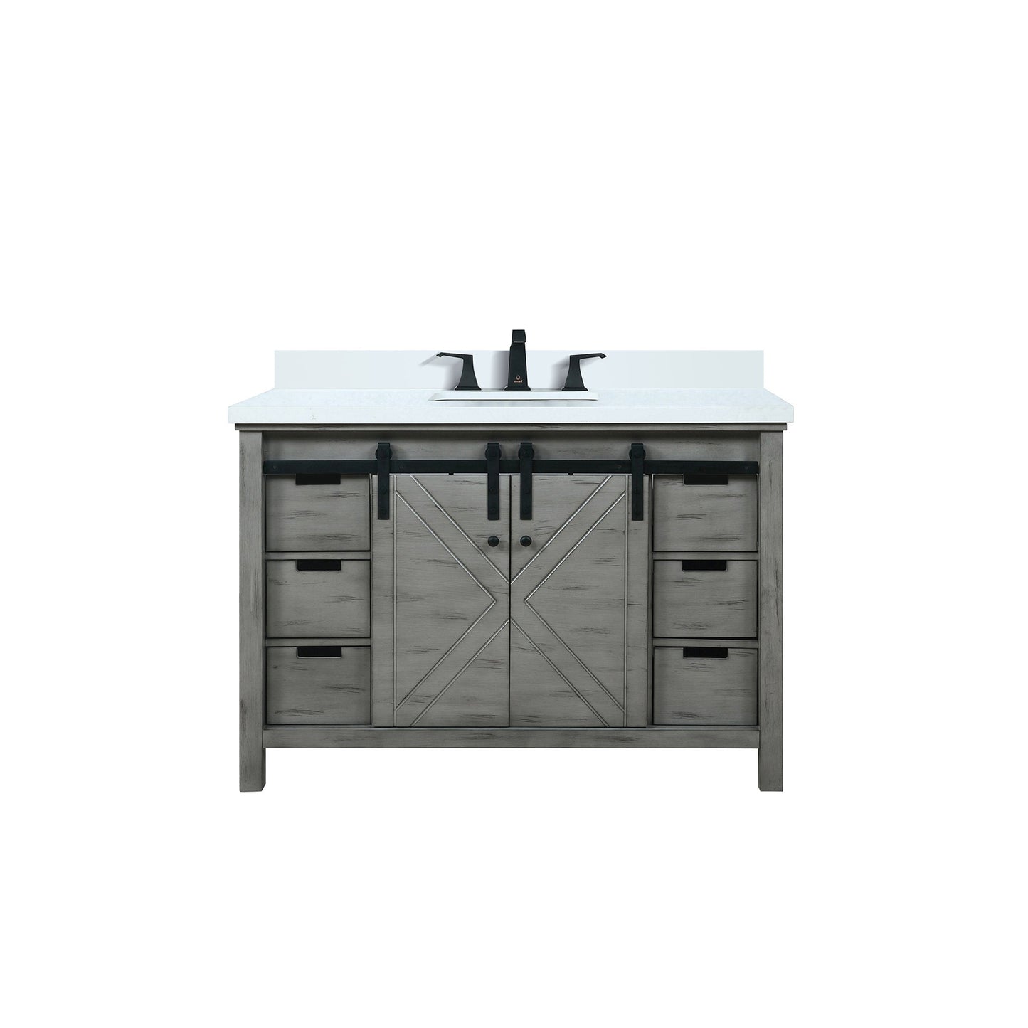 Marsyas 48 in W x 22 in D Ash Grey Bath Vanity