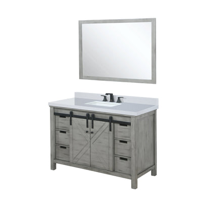 Marsyas 48 in W x 22 in D Ash Grey Bath Vanity