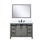 Marsyas 48 in W x 22 in D Ash Grey Bath Vanity