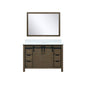 Marsyas 48 in W x 22 in D Rustic Brown Bath Vanity