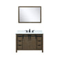 Marsyas 48 in W x 22 in D Rustic Brown Bath Vanity