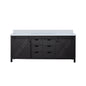 Marsyas 80 in W x 22 in D Brown Double Bath Vanity