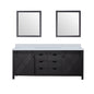 Marsyas 80 in W x 22 in D Brown Double Bath Vanity