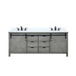 Marsyas 80 in W x 22 in D Ash Grey Double Bath Vanity