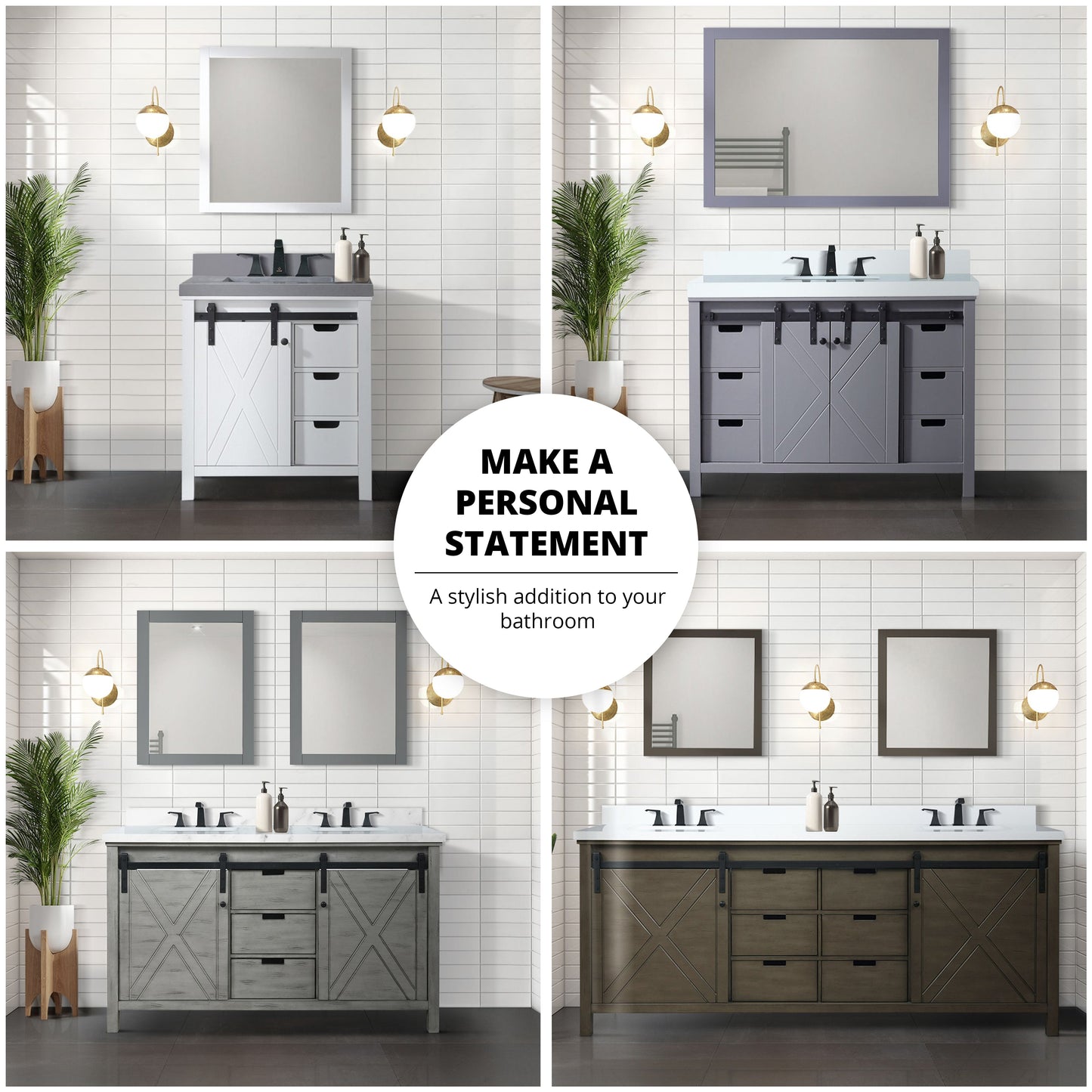Marsyas 84 in W x 22 in D Dark Grey Double Bath Vanity