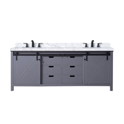 Marsyas 84 in W x 22 in D Dark Grey Double Bath Vanity