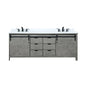 Marsyas 84 in W x 22 in D Ash Grey Double Bath Vanity