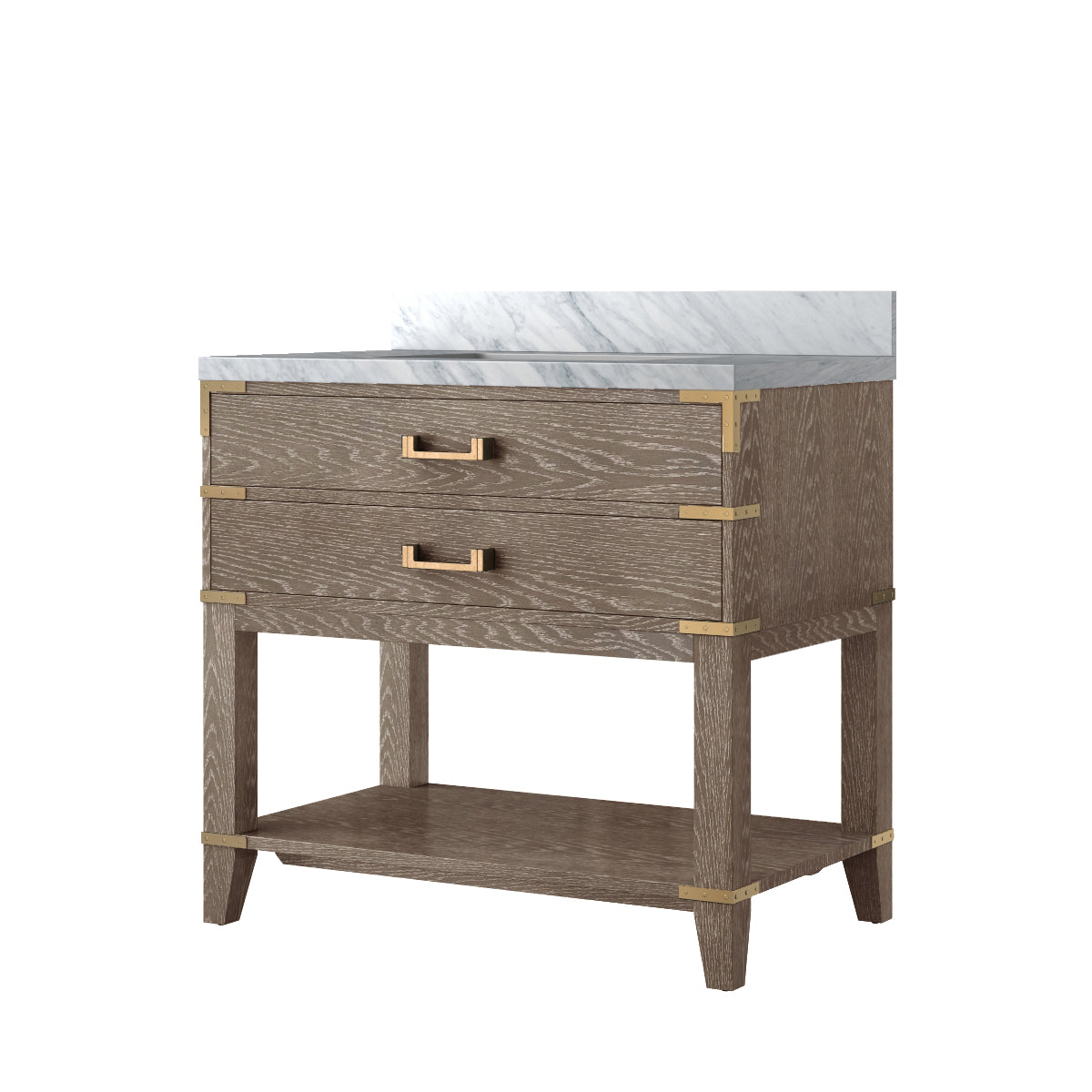 Norwalk 36 in W x 22 in D Grey Oak Single Bath Vanity