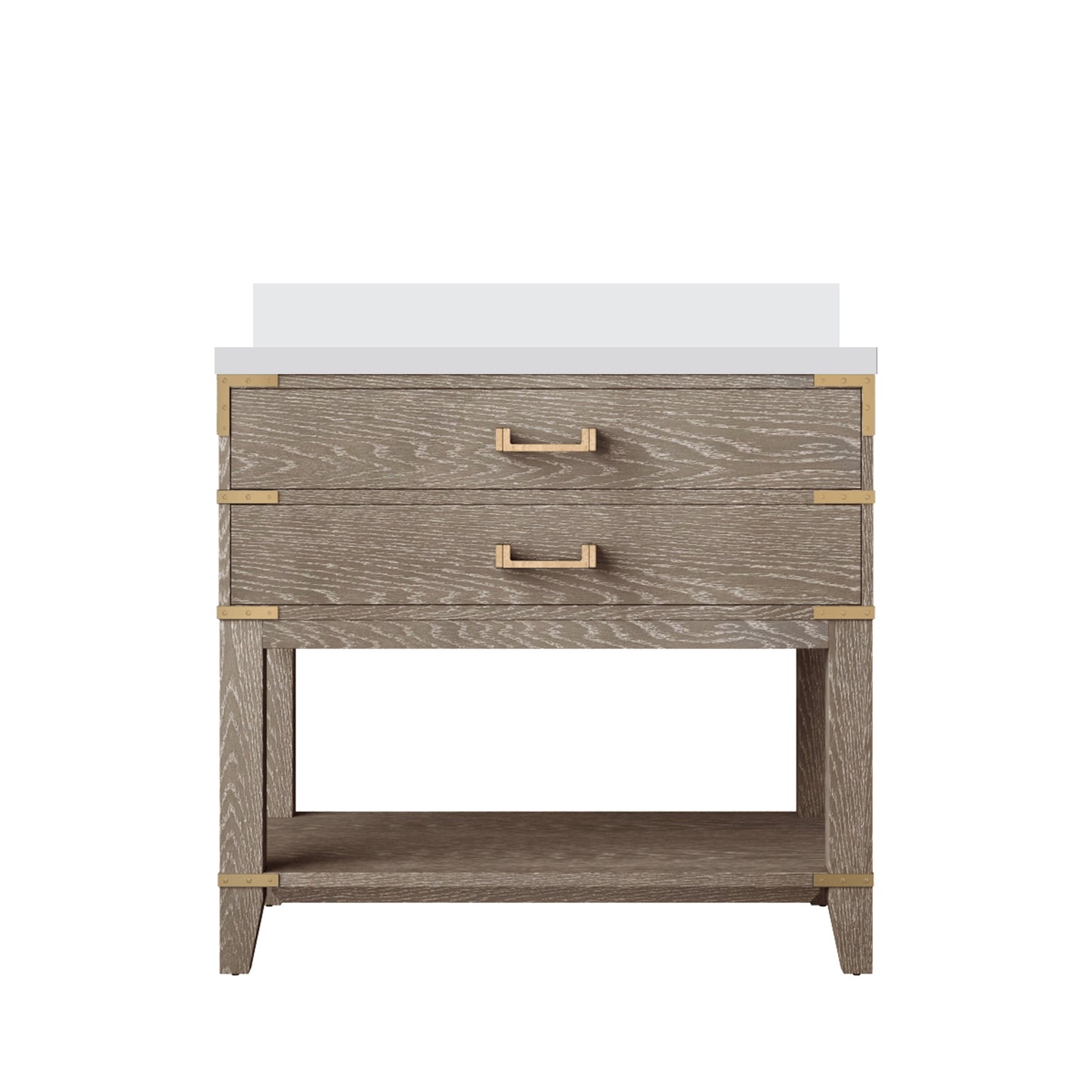 Norwalk 36 in W x 22 in D Grey Oak Single Bath Vanity