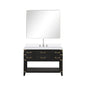 Norwalk 48 in W x 22 in D Black Oak Single Bath Vanity