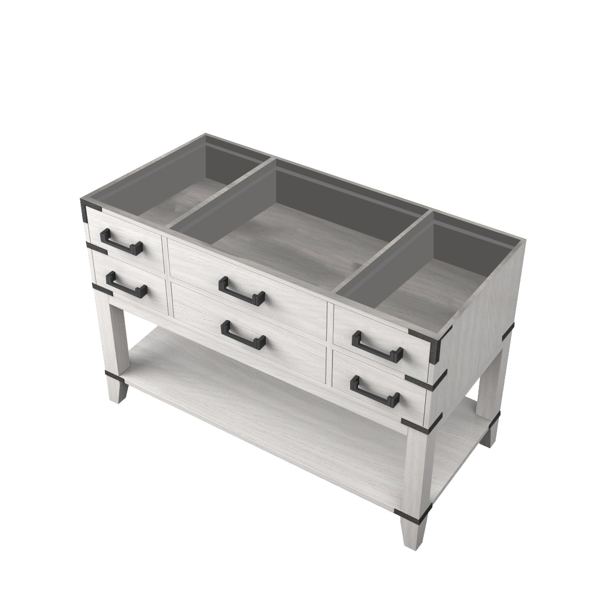 Norwalk 48 in W x 22 in D White Oak Single Bath Vanity