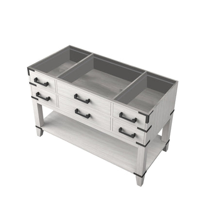 Norwalk 48 in W x 22 in D White Oak Single Bath Vanity