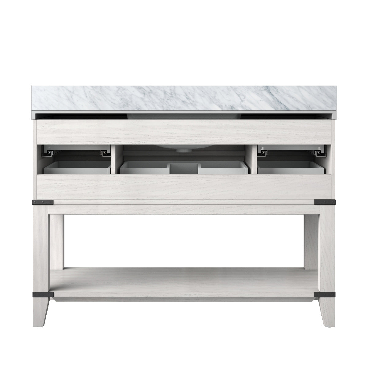 Norwalk 48 in W x 22 in D White Oak Single Bath Vanity