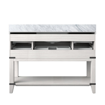 Norwalk 48 in W x 22 in D White Oak Single Bath Vanity