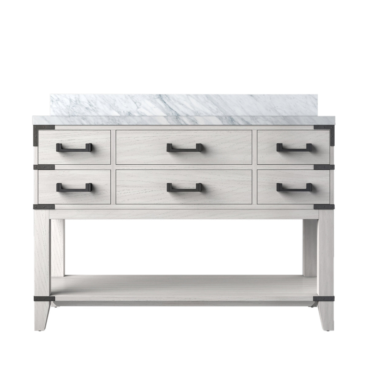 Norwalk 48 in W x 22 in D White Oak Single Bath Vanity