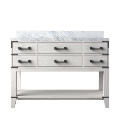 Norwalk 48 in W x 22 in D White Oak Single Bath Vanity