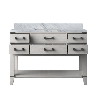 Norwalk 48 in W x 22 in D White Oak Single Bath Vanity