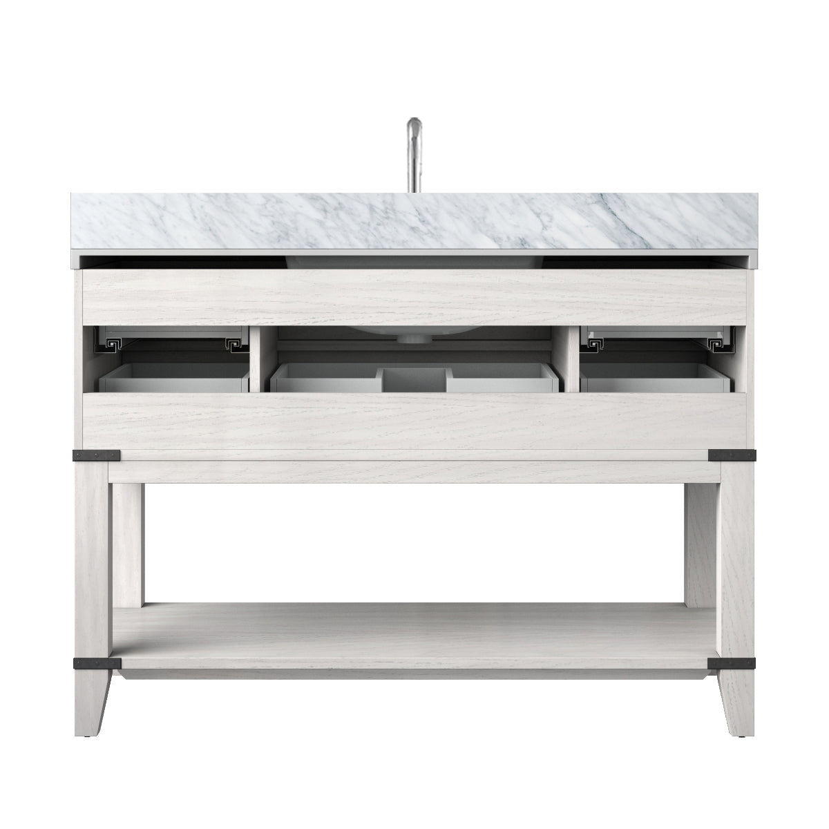 Norwalk 48 in W x 22 in D White Oak Single Bath Vanity