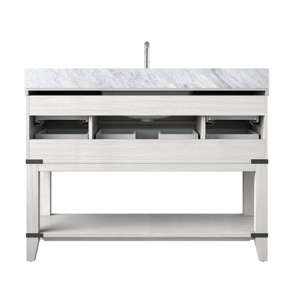 Norwalk 48 in W x 22 in D White Oak Single Bath Vanity