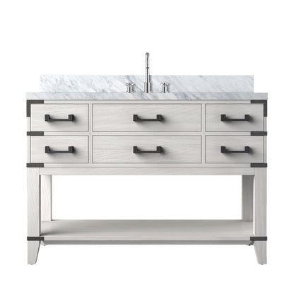Norwalk 48 in W x 22 in D White Oak Single Bath Vanity