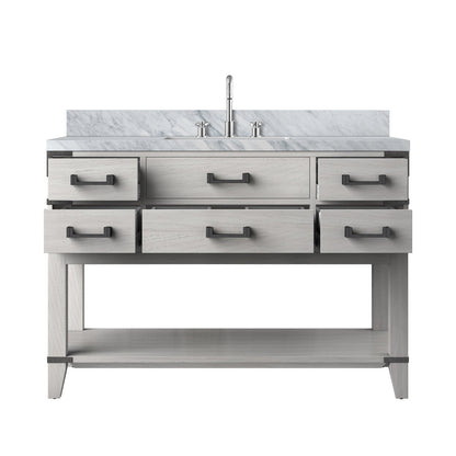 Norwalk 48 in W x 22 in D White Oak Single Bath Vanity