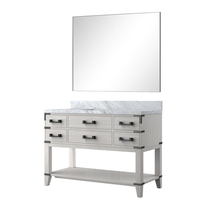 Norwalk 48 in W x 22 in D White Oak Single Bath Vanity