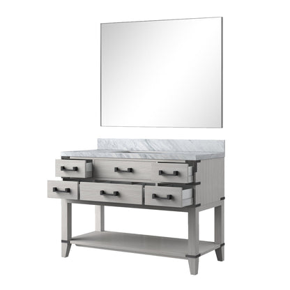 Norwalk 48 in W x 22 in D White Oak Single Bath Vanity