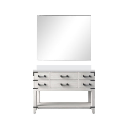 Norwalk 48 in W x 22 in D White Oak Single Bath Vanity