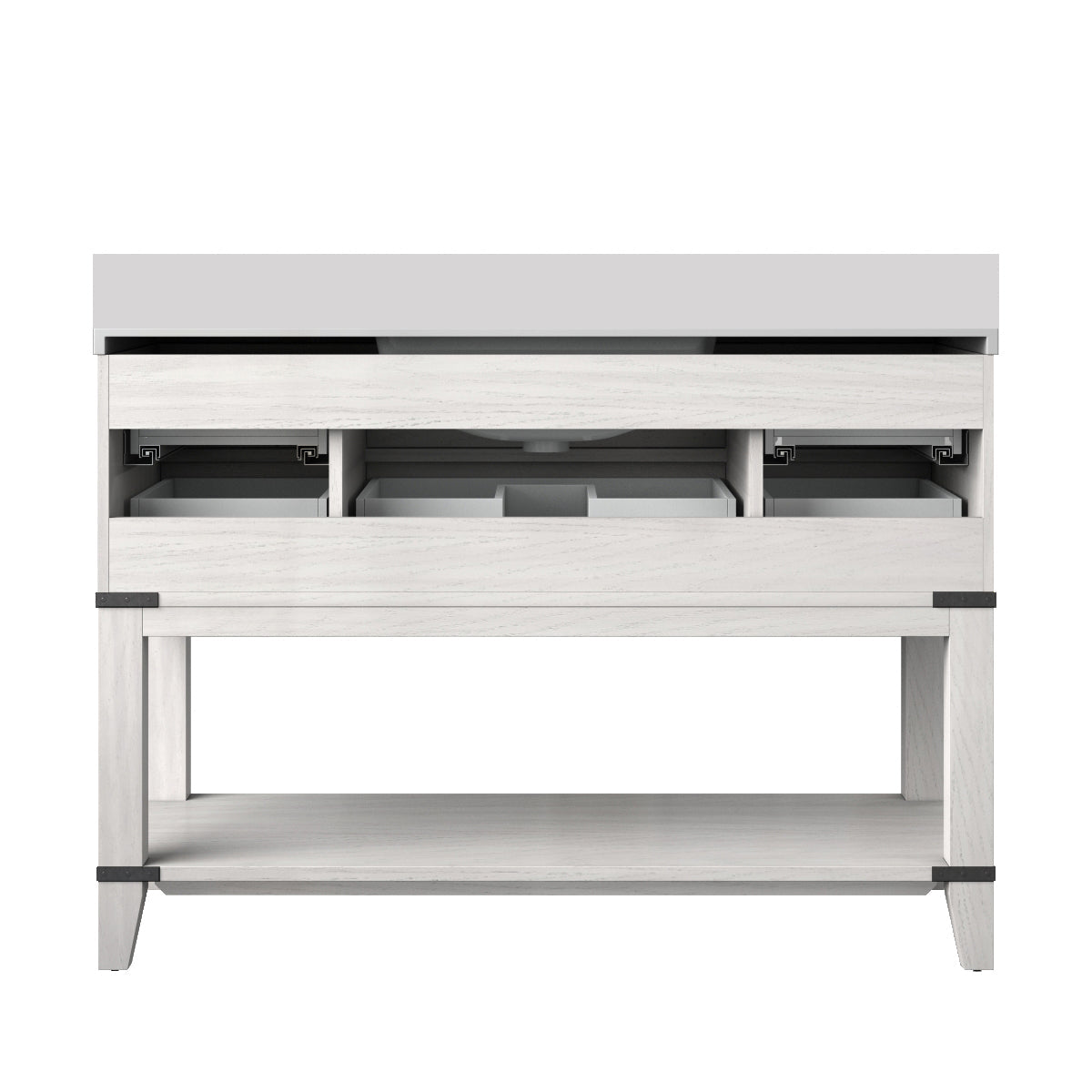 Norwalk 48 in W x 22 in D White Oak Single Bath Vanity