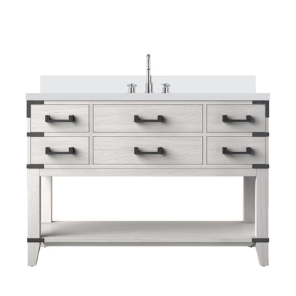 Norwalk 48 in W x 22 in D White Oak Single Bath Vanity