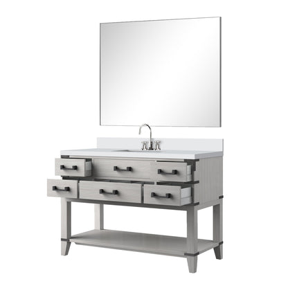 Norwalk 48 in W x 22 in D White Oak Single Bath Vanity