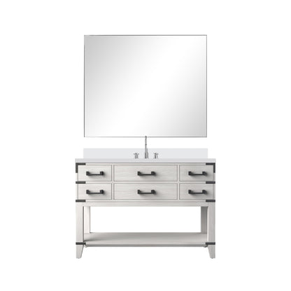 Norwalk 48 in W x 22 in D White Oak Single Bath Vanity
