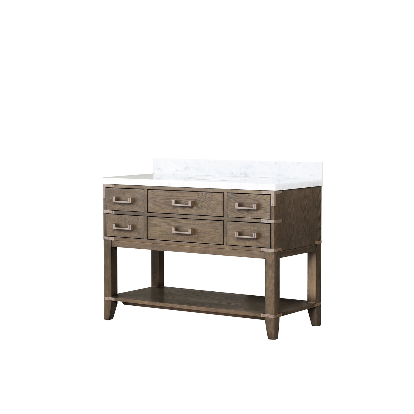 Norwalk 48 in W x 22 in D Grey Oak Single Bath Vanity