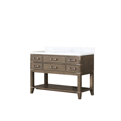 Norwalk 48 in W x 22 in D Grey Oak Single Bath Vanity
