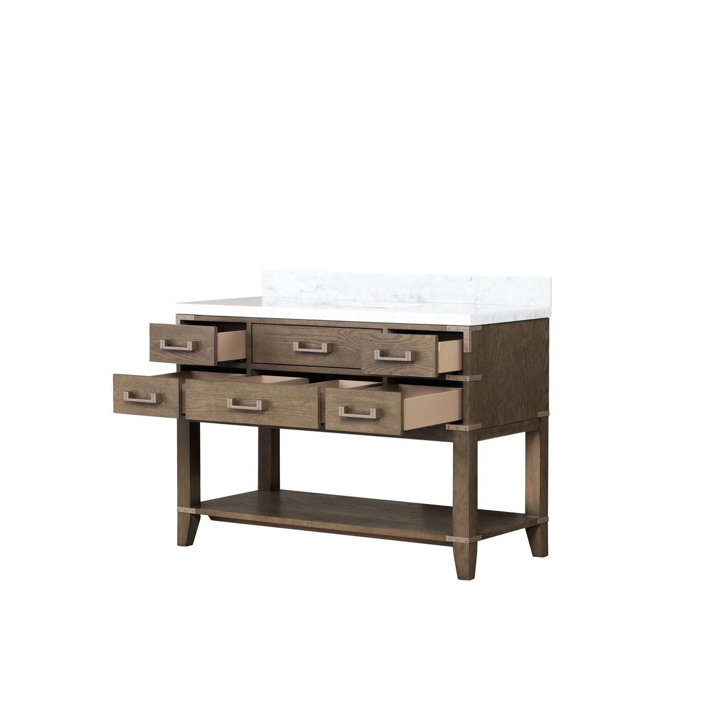 Norwalk 48 in W x 22 in D Grey Oak Single Bath Vanity