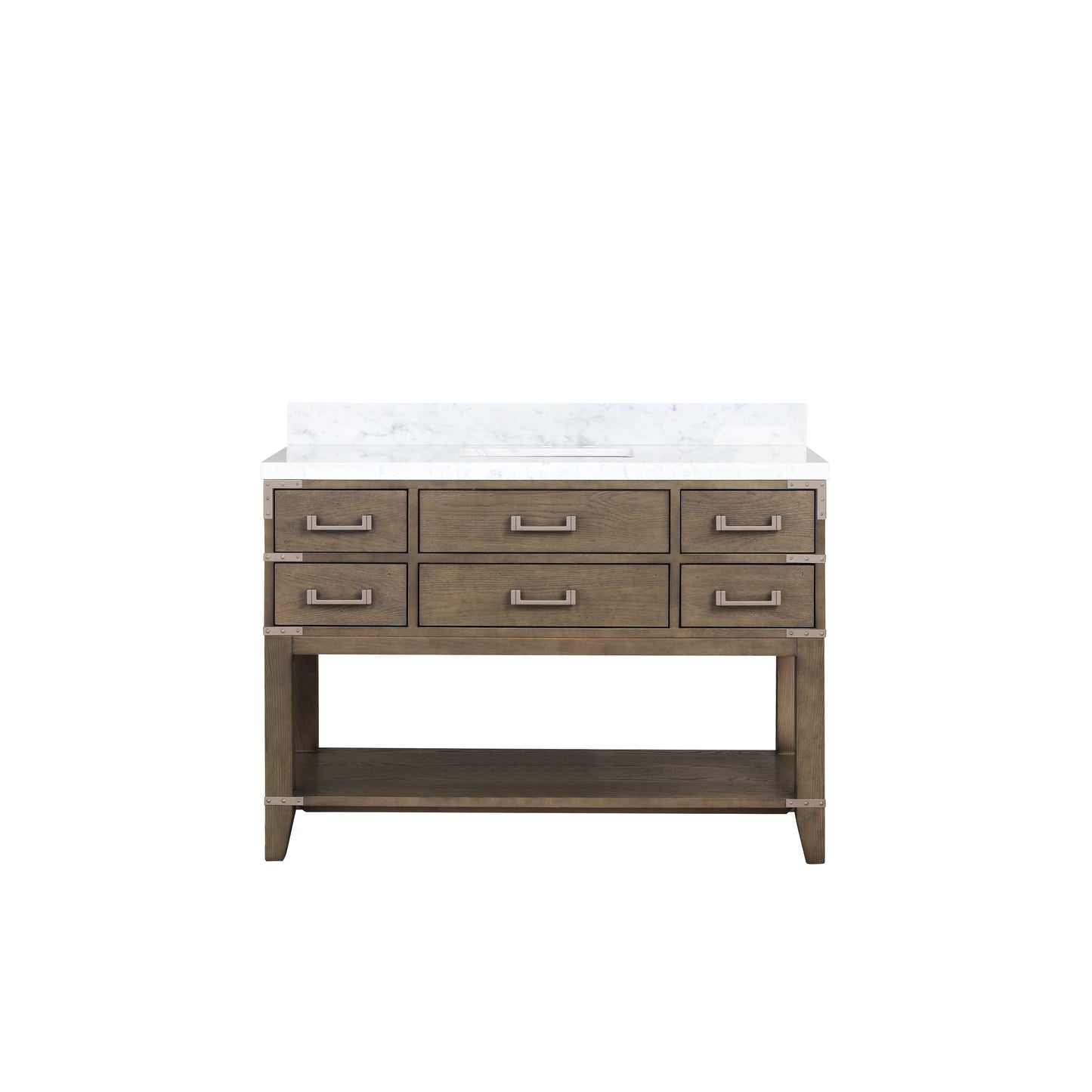 Norwalk 48 in W x 22 in D Grey Oak Single Bath Vanity