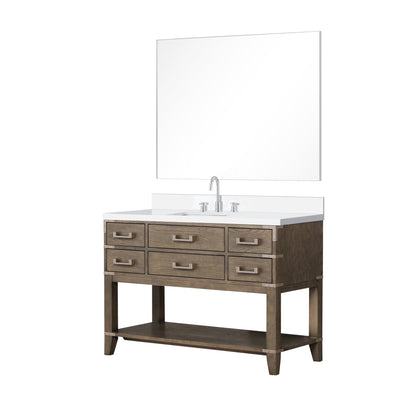 Norwalk 48 in W x 22 in D Grey Oak Single Bath Vanity