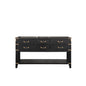 Norwalk 60 in W x 22 in D Black Oak Double Bath Vanity