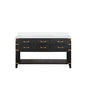 Norwalk 60 in W x 22 in D Black Oak Double Bath Vanity
