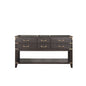 Norwalk 60 in W x 22 in D Brown Oak Double Bath Vanity