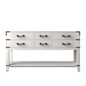 Norwalk 60 in W x 22 in D White Oak Double Bath Vanity