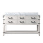 Norwalk 60 in W x 22 in D White Oak Double Bath Vanity