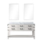Norwalk 60 in W x 22 in D White Oak Double Bath Vanity