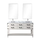Norwalk 60 in W x 22 in D White Oak Double Bath Vanity