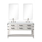 Norwalk 60 in W x 22 in D White Oak Double Bath Vanity