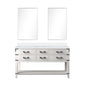 Norwalk 60 in W x 22 in D White Oak Double Bath Vanity