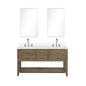 Norwalk 60 in W x 22 in D Grey Oak Double Bath Vanity