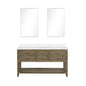 Norwalk 60 in W x 22 in D Grey Oak Double Bath Vanity
