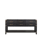 Norwalk 72 in W x 22 in D Black Oak Double Bath Vanity