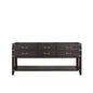 Norwalk 72 in W x 22 in D Brown Oak Double Bath Vanity